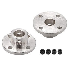 TA-VIGOR Rigid Flange Coupling 10mm Inner Dia, Motor Guide Shaft Coupler H13xD16mm Motor Connector for DIY Parts, 2Pcs