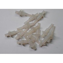 Pull Washer Plug Insert Stopper for 3/8" 9.5mm Through Hole of Tube Nut Plate Openning (Pack of 15) Protection Seal Reusable Rubber with 20mm 25/32" Seat Leading Flange with Top and Tail Handle