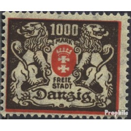 Gdansk 145 tested fine used/cancelled 1923 Postage stamp (Stamps for collectors) Flags/Coats of Arms/Maps