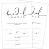 Crocothemis Minimalism Bridal Shower Invitations With Envelopes For New Couples