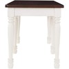 Crosley Furniture Shelby Dining Bench, Distressed White
