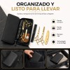 Tijeras Doradas De Barberia Y Kit 8 Pzas Cortar Cabello