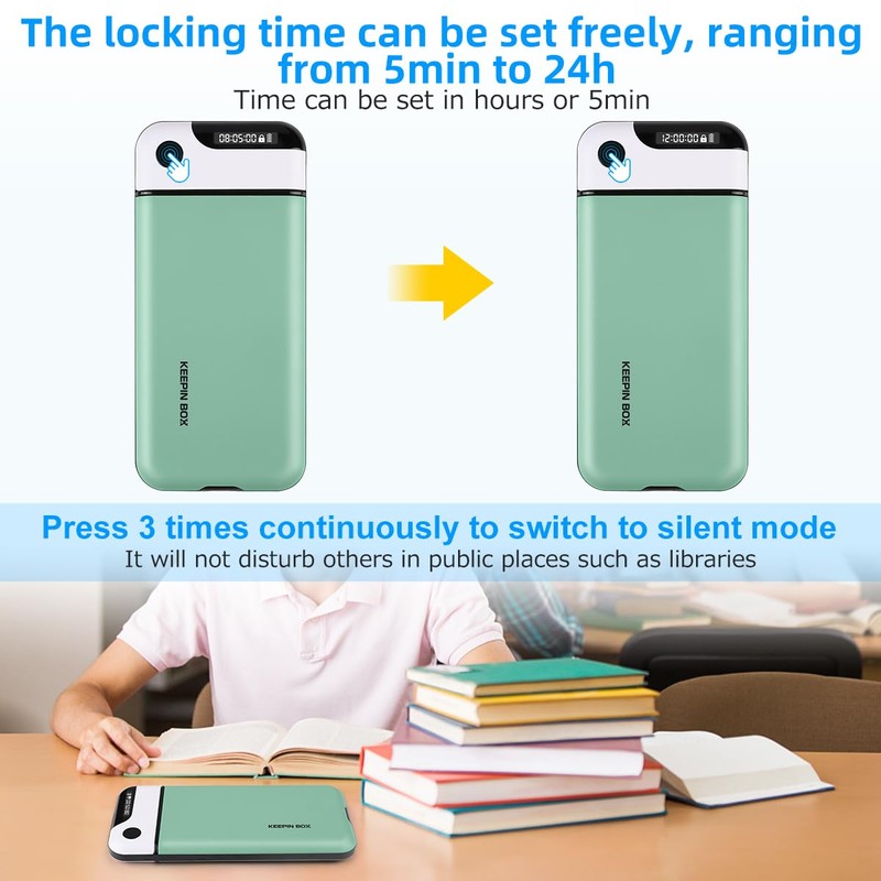 Phone Lock Box with Timer,Timed Lock Box,USB Charging Type,Time Can