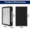 Goodsby 2 Pack Replacement IAF-H-100A True HEPA Filter A Set