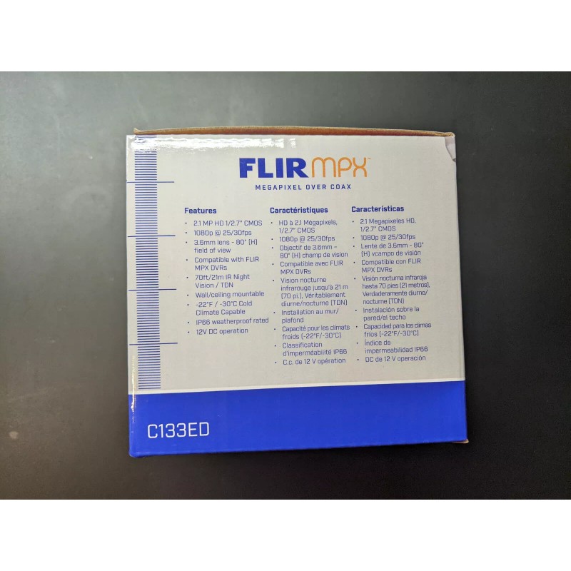 FLIR MPX Outdoor Camera C133ED 2.1MP 1080P HD 3.6mm (NEW