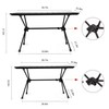 Naturehike FT11 Height Adjustable Camping Table, Ultralight Aluminum Roll Up