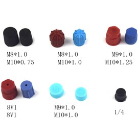 Pack of 90 Air Conditioning Core Caps, Air Conditioning Valve Caps Valve Stem Core Cover Removal Car Connection Accessories Protect Rubber Tyre Valve Cap Head Valve Cover Connection for Car Valves
