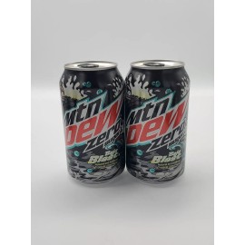 Mountain Dew 2 NEW Full 2024 Mountain Dew BAJA BLAST Zero 12oz Mtn Dew Cans 20th Anniversary
