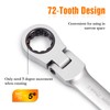 LEONTOOL 6PCS Socket Ratchet Wrench Set 8.5 Inch Quick Release
