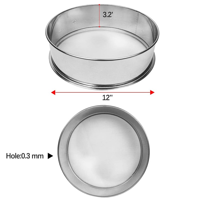 Sidasu Vibrating Sifter Mesh Screen 60 Mesh Stainless Steel Vibrating