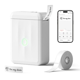 NIIMBOT D110 New Version Label Maker Machine with Tape, Bluetooth Label Printer Household Organization Label Maker, Portable Label Maker for School Kids Office File Labeling, Quick Home Use