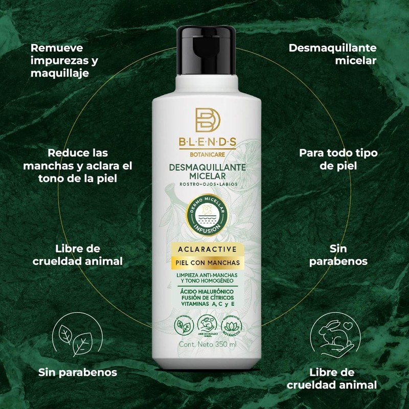 Blends Botanicare Desmaquillante Micelar Aclaractive 350ml