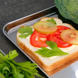 [Fool Love] Kitchen Free Stainless Steel Tray No. 5 / Stainless Steel Tray / [바보사랑] 키친프리 스텐쟁반 5호 / 스텐트레이