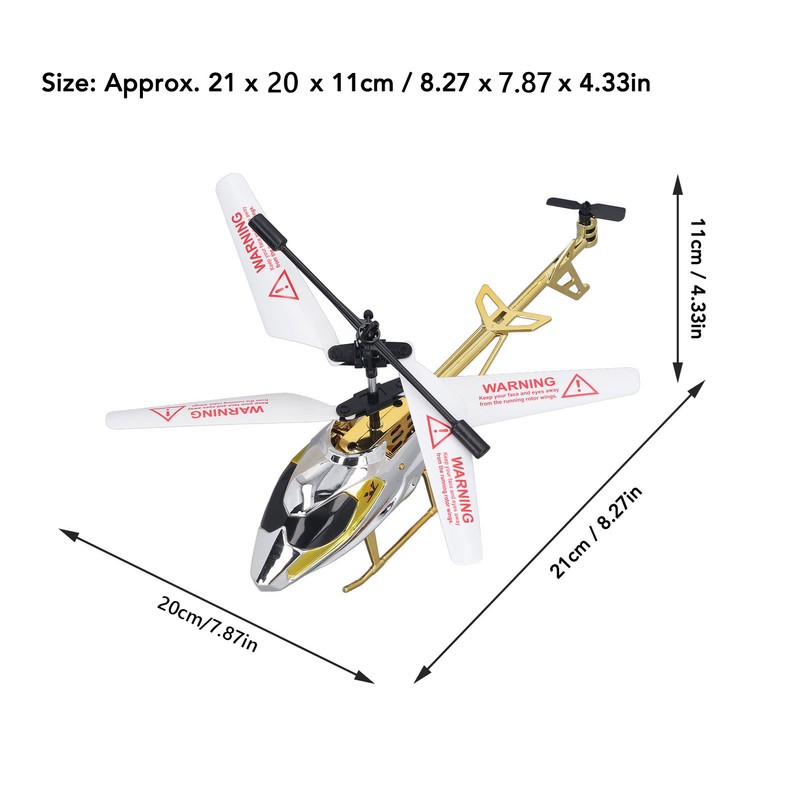 Remote Control Aircraft Toy 3.5 Channel Drop Resistance Alloy USB