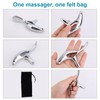 Triggerpunkt-Massagegerät, Muskelschaber aus Edelstahl für Tiefengewebsmassage und Gua Sha Ergonomisches