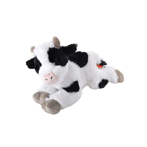 Wild Republic Ecokins Mini, Cow, Stuffed Animal, 8 inches, Gift for Kids, Plush Toy, Made from Spun Recycled Water Bottles, Eco Friendly, Child’s Room Decor