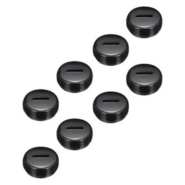 MECCANIXITY Carbon Brush Holder Cap Motor Electric Brush Plastic Cover Thread Black 19mm/0.75 Inch OD Pack of 8