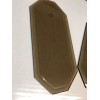 Lamp Lot Of 10 VTG Beveled 8 Sided Starburst Amber