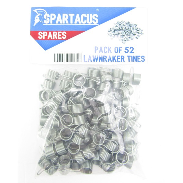 Spartacus 52 x Replacement Lawn Raker Scarifier Tines Tynes For Atco Unit 20 Cassette