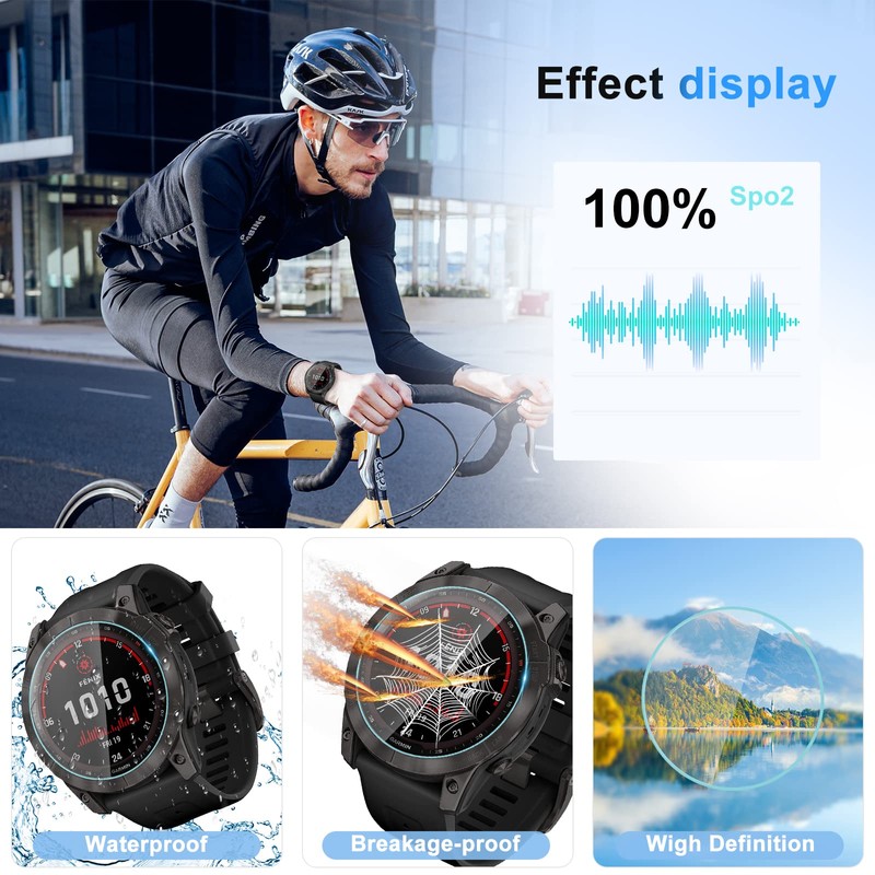 Suoman 4-Pack for Garmin Fenix 8 51mm/ for Garmin Fenix