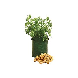Green Plastic Potato Planter (35cm x 45cm) 1 Piece - Easy to Set-Up & Maintain, Perfect for Patios, Decks, Balconies & Conservatories