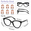 KoKoBin Retro Cat Eye Reading Glasses for Women 3 Pack