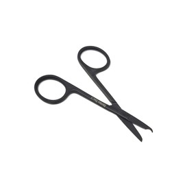 Spencer Stitch Scissors Stainless Steel With One Hook Blade Surgical Instruments For Sutures Cutting Student Training (Black 3.5")