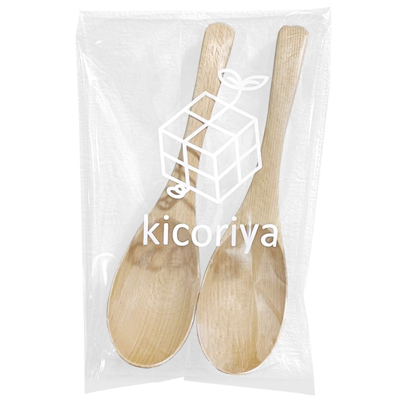 kicoriya Set of 2 Wooden Soup Spoons Astragalus