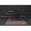 3pc Set Japanese Samurai Sword with Display Stand,Iaido Katana,Matte Texture