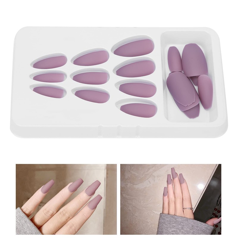 Uñas Postizas de 24 Piezas, Uñas Postizas de Bailarina en