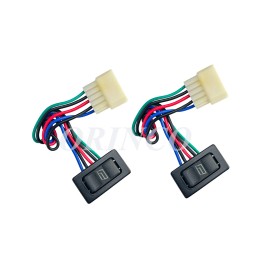 ORINCO 2)  Pre-wired Illuminated Rocker Switch with Socket for Car Power Door/Window