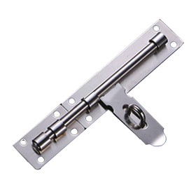 Bustlwor Security Door Bolt Made of Stainless Steel, Door Bolt Lock, Door Bolt Sliding Lock, Easy to Assemble, Suitable for Indoor and Outdoor Gates in Gardens, Garages (33.33 cm/10 Inches)