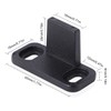 Homode Barn Door Floor Guide, Matte Black Metal Floor Mounted