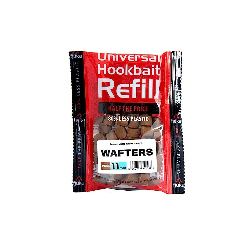 Fjuka Wafters 11mm | Natural | Hookbait Refill | Semi-Buoyant