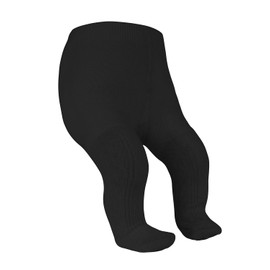 Century Star Girls Tights Toddler Baby Dance Ballet Tights Winter Warm Leggings for Girls Stockings Cable Knit Pantyhose Baby Black 6-12 Months