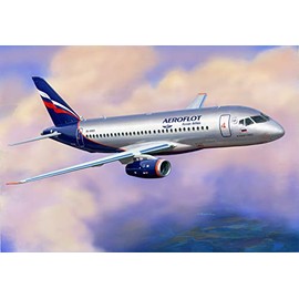 Zvezda 500787009-1:144 Passagier-Flugzeug Sukhoi Superjet 100