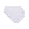 MeMoi Girls' 3 Pair Pack Ribbed Floral Bouquet Briefs White-White-White