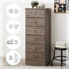 Prepac Astrid Simplistic 6-Drawer Tall Dresser for Bedroom, Functional Chest