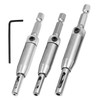 3 Pcs Self Centering Drill Bit Set High Speed Steel