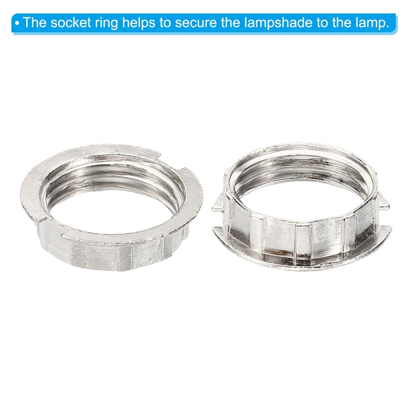 PATIKIL G9 Light Socket Rings, 5 Pack Shade Holder Adapter