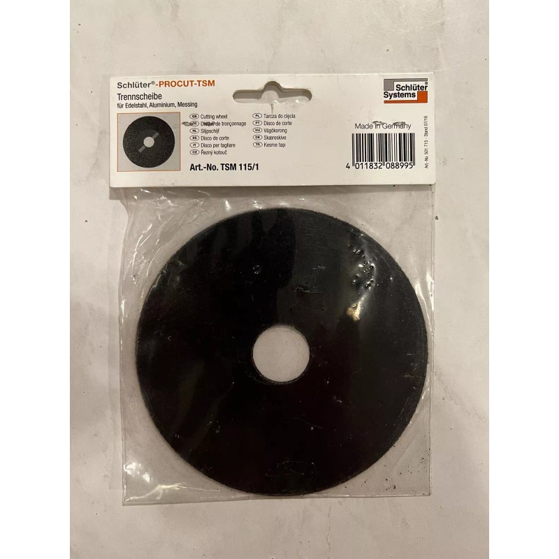 Schluter Systems PROCUT-TSM Cutting Wheel TSM115/1 , 4-1/2" (115 mm)