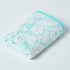 HOMESCAPES Luxury Turquoise Hand Towel 100% Turkish Cotton Patterned Small