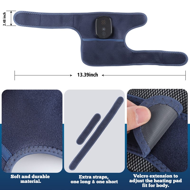 MOAJAZA Knee Massager with Heat and Vibration, Heating Pads for