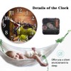 Britimes Round Wall Clock Silent Non-Ticking Battery Operated Clock 10