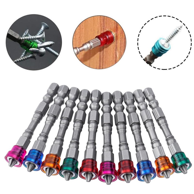 Bestgle 10Pcs 1/4 Inch Hex Shank Magnetic Phillips Screwdriver Bit
