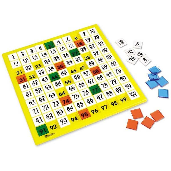 Learning Resources Hundred Number Board, Plastic