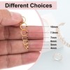sourcing map Mixed Size 4-10mm Open Jump Rings Iron Round