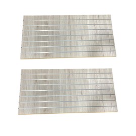 Barnwood Slatwall Panels 24"H x 48"L (Set of 2 Panels) - Available With or Without Metal Inserts (WITH METAL INSERTS)