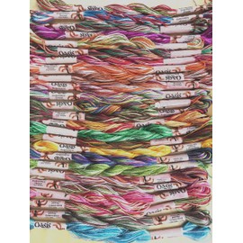 GCS LONDON 20 Large Silk Multi Coloured Embroidery Threads/Floss - Nice Colours
