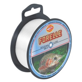 WFT Target fish trout 500 m clear fishing line for trout fishing, monofilament line for trout, trout line for fishing, line, diameter/load capacity: 0.22 mm/4.2 kg load capacity
